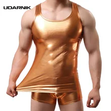 Сексуальный мужской Блестящий Мягкий жилет из искусственной кожи, стрейчевый спортивный костюм, топ+ шорты, одежда для ночного клуба, одежда для мокрого образа 200-A204