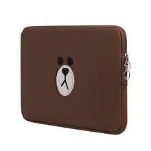 Коричневый медведь сумка для ноутбука, герои мультфильмов 11 13 15,6 дюймов для Macbook Air Pro 13 15 ноутбук рукав мешочек для таблеток Чехол для IPad 7,9 9,7