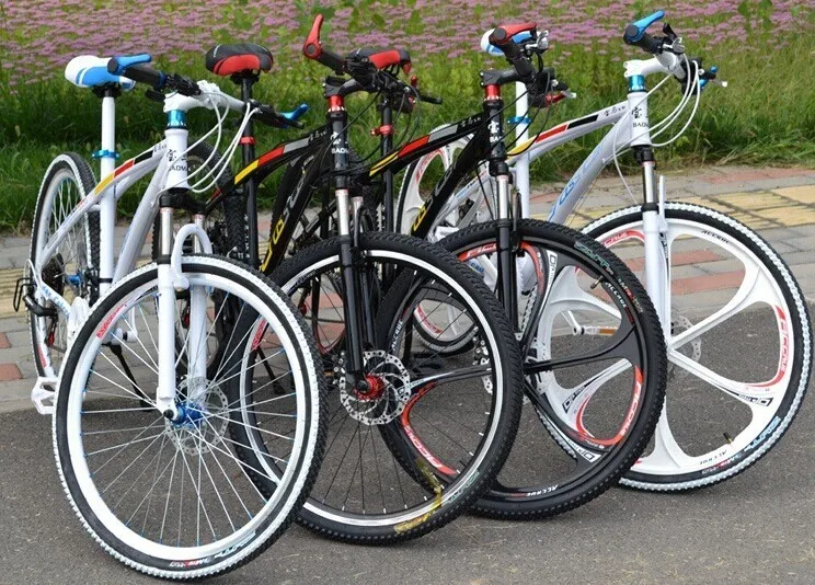 Excellent 26 inch 21 speed white rainbow mountain bike road bikes double disc brake MTB bicycle free shipping 15