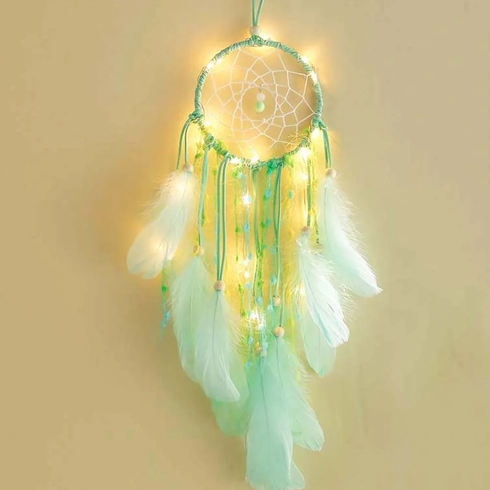 

Handmade Originality Dreamcatcher Wind Chimes Indian Style Feather Pendant Dream Catcher Gift Home Decorations