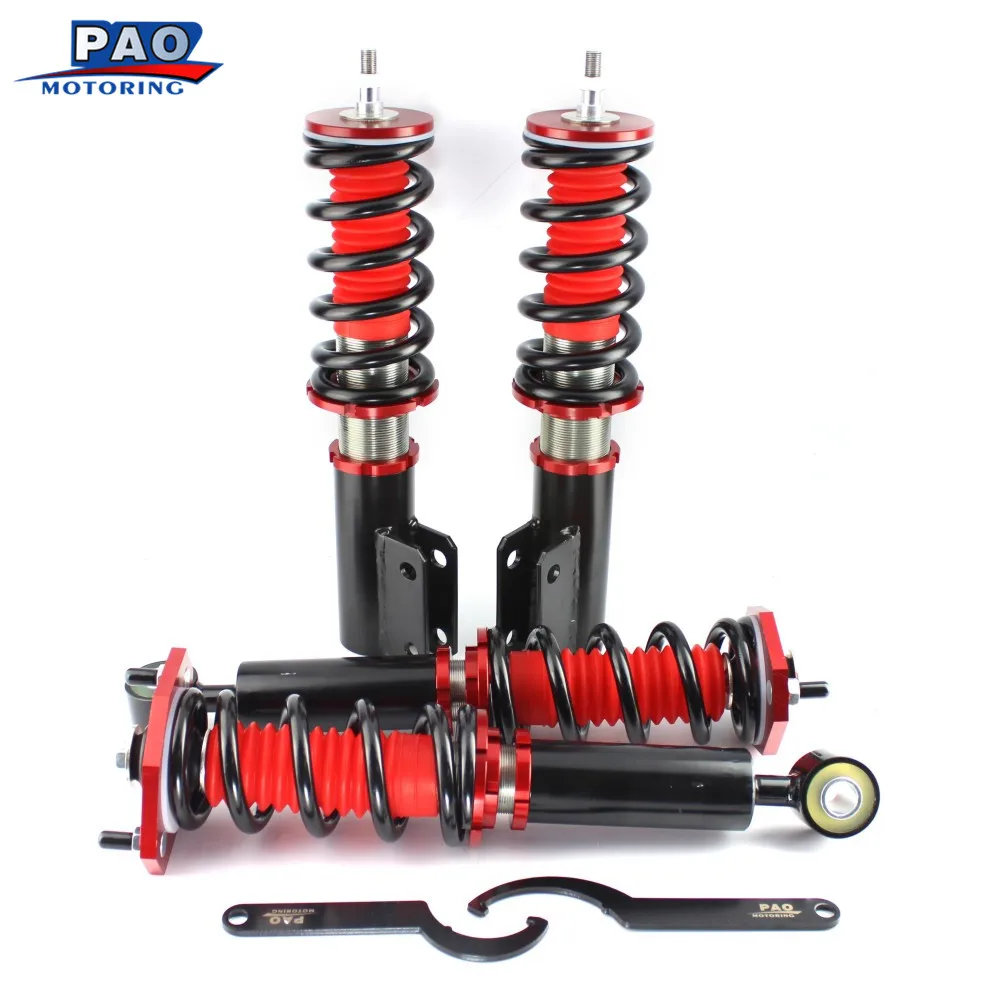 

For MITSUBISHI 3000GT FWD 1991-1999 3.0L Full Set Coilover Spring Kit Coil Spring Shocks Damper Suspension Struts