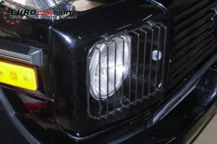 Светильник w463, подходит для G-class, W463, G500, G55, G63, в течение всего года, для защиты головной светильник, крышка, черный железный светильник, сетка для G-class