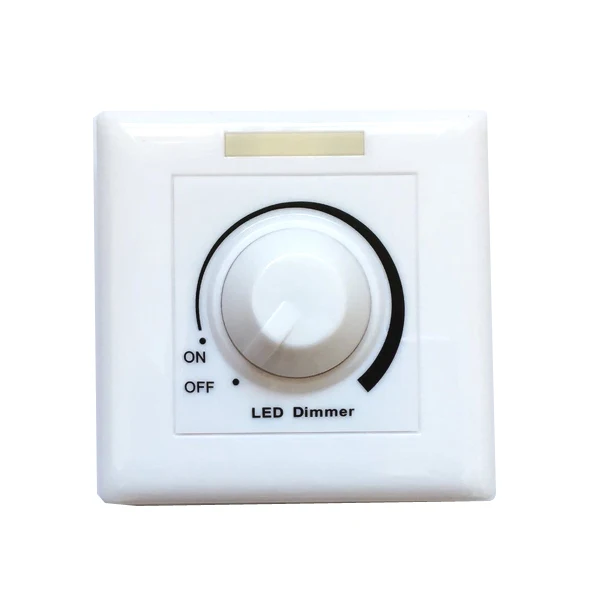 

LED Knob Control Dimmer 0 -10V 1-10V LED Light Dimmer Switch AC110V 220V Brightness Easy Adjustable Recessed Installation