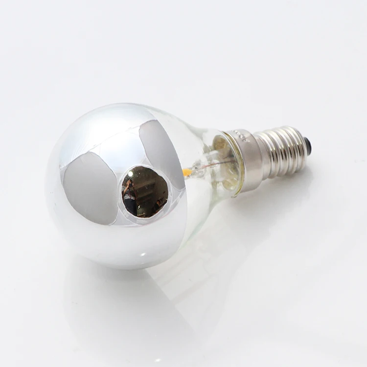 Joneaz 1X bombillas led e14 led диммер 110 v 220 v лампочки нить накаливания с регулируемой яркостью 2 Вт Серебряный Топ 2700 k теплая белая энергосберегающая лампа
