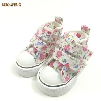 

Causal Canvas Shoes 1/4 BJD Doll Shoes for Paola Reina Dolls Accessories,6CM Mini Sneakers Footwear Sports Shoes 2Pair/Lot