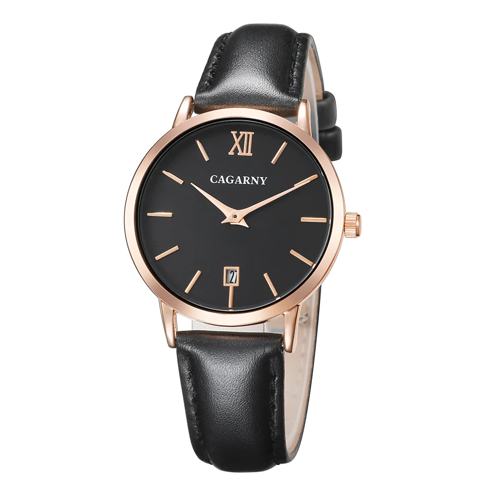 Cagarny Women Watches Luxury Brand Leather belt Ladies Quartz Women Watches 2018 Sport Relogio Feminino Rose Gold Montre Femme Wrist Watch high quality (1)