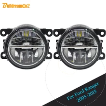 Buildreamen2 Auto HA CONDOTTO LA Luce di Nebbia di Giorno Corsa e Jogging Luce DRL Per Ford Ranger 2005 2006 2007 2008 2009 2010 2011 2012 2013 2014 2015