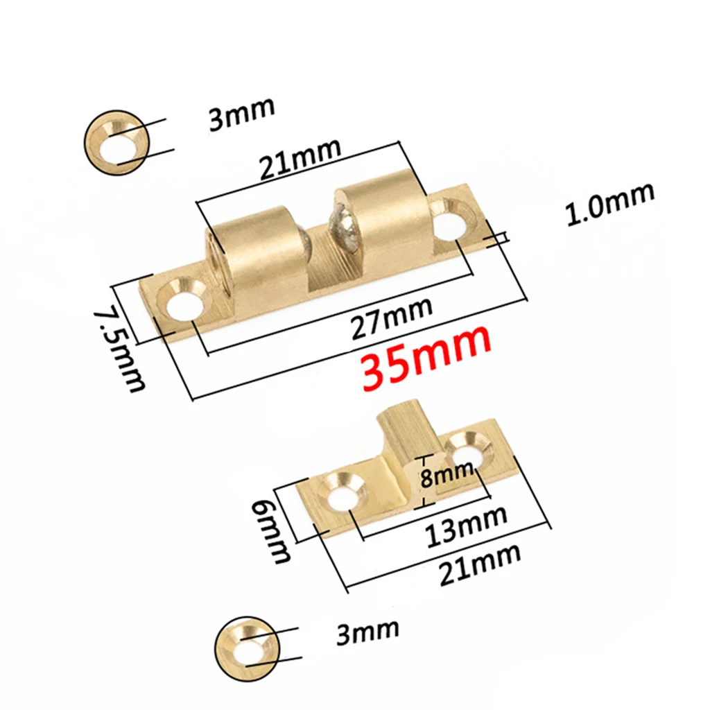 Copper Powerful Floor-mounted Magnetic Casting Brass Door Stopper Catch Cabinet Bookcase Guard Safety Protector