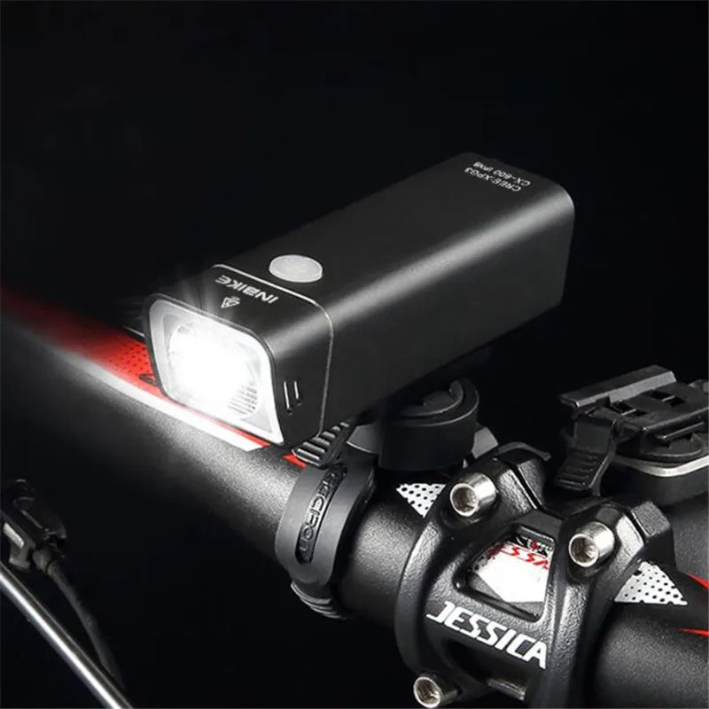 Cheap INBIKE 2017 New Usb Rechargeable Bike Light Front Handlebar Cycling Led Light Flashlight Torch Headlight Bicycle Accessories 3