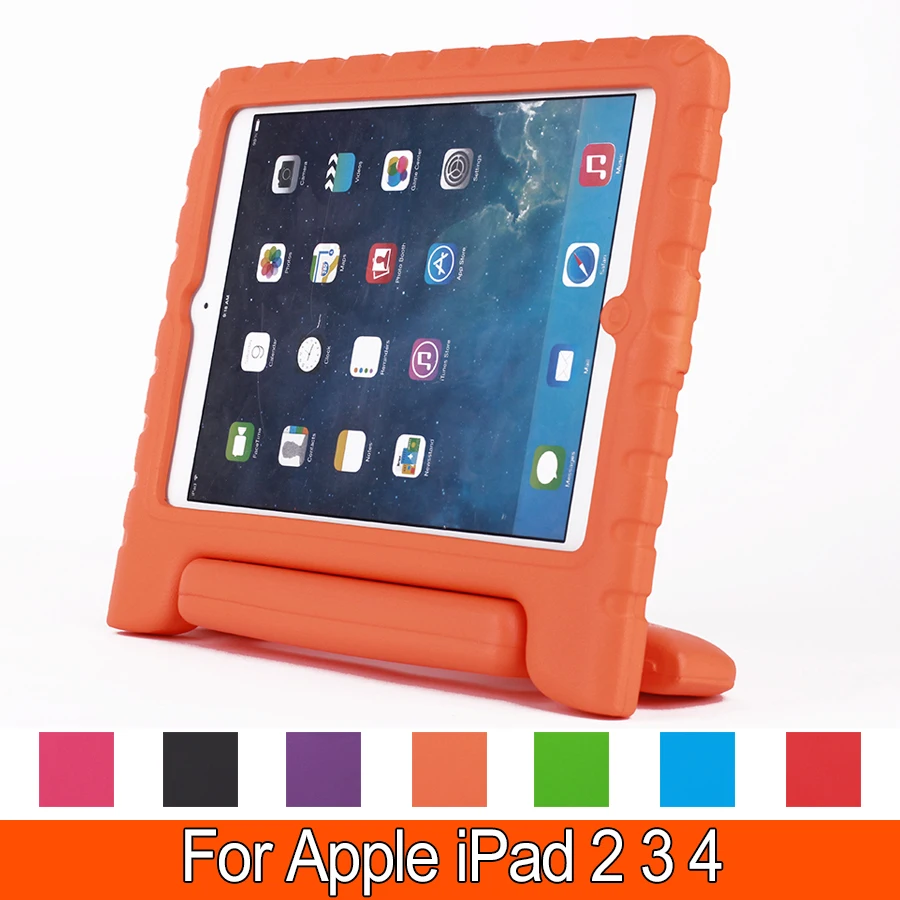 

Children ShockProof Soft Non-toxic Foam EVA Material Handle Cover for Apple iPad 2 3 4 9.7" inch Kids Protective cases