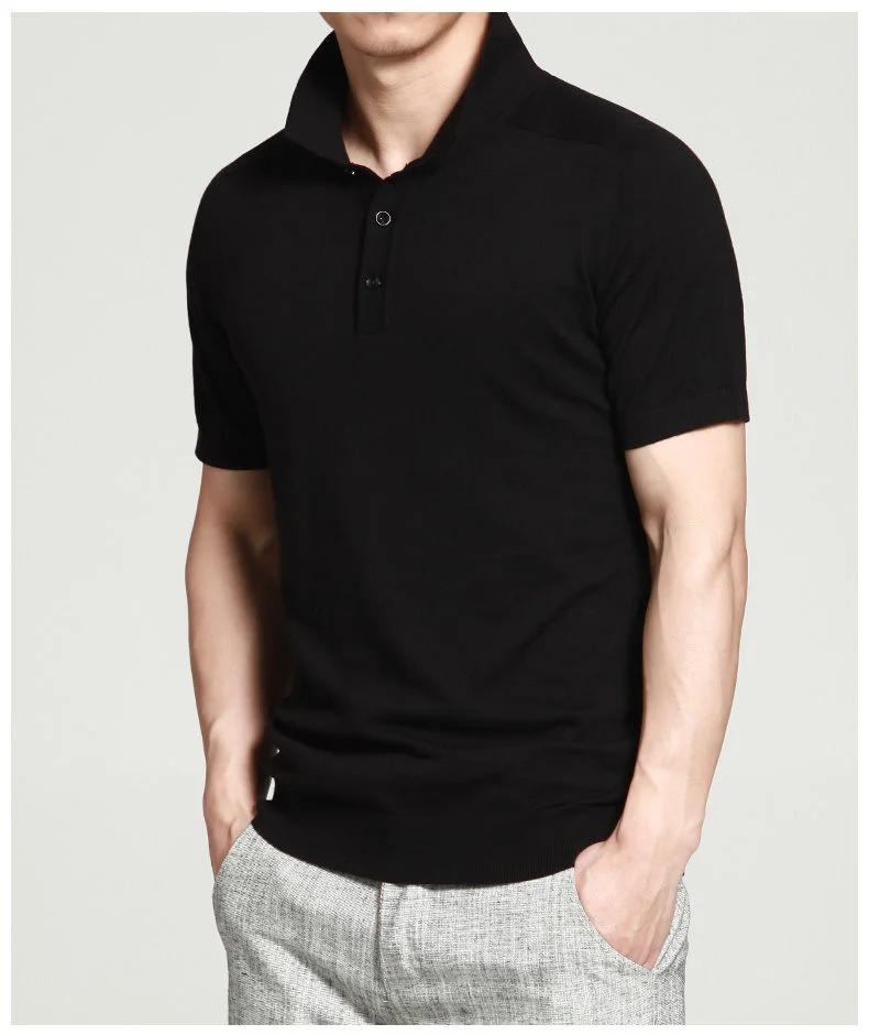 10colors summer mens polo sweaters Simple style cotton knitted short male pullovers top tees breathable 4XL Muls brand rl-7626-8