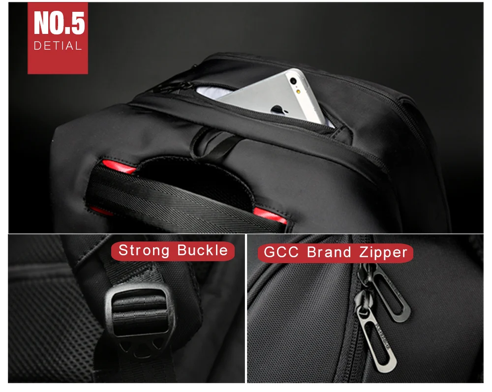 Kingsons бренд 15," Мужской рюкзак для ноутбука внешний USB зарядка противоугонные Компьютерные рюкзаки мужские/женские водонепроницаемые сумки