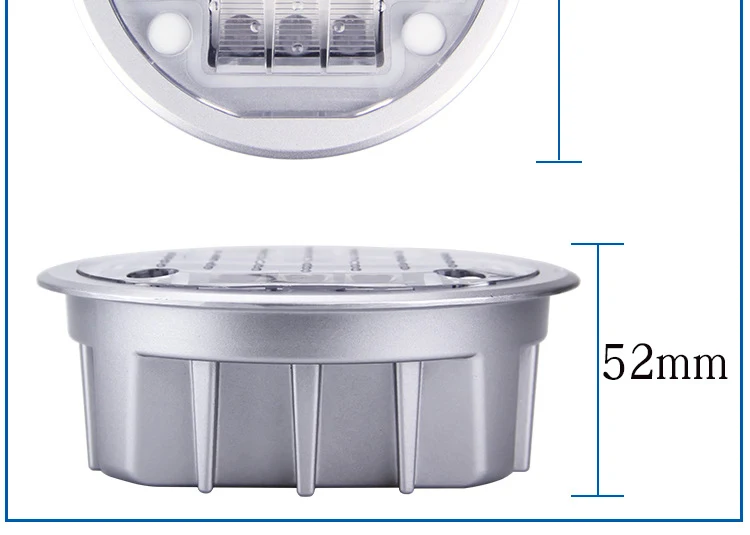 IP68 водонепроницаемый алюминиевый чехол на солнечных батареях дорожный светильник-гвоздик Светоотражающая наземПредупреждение льная лампа