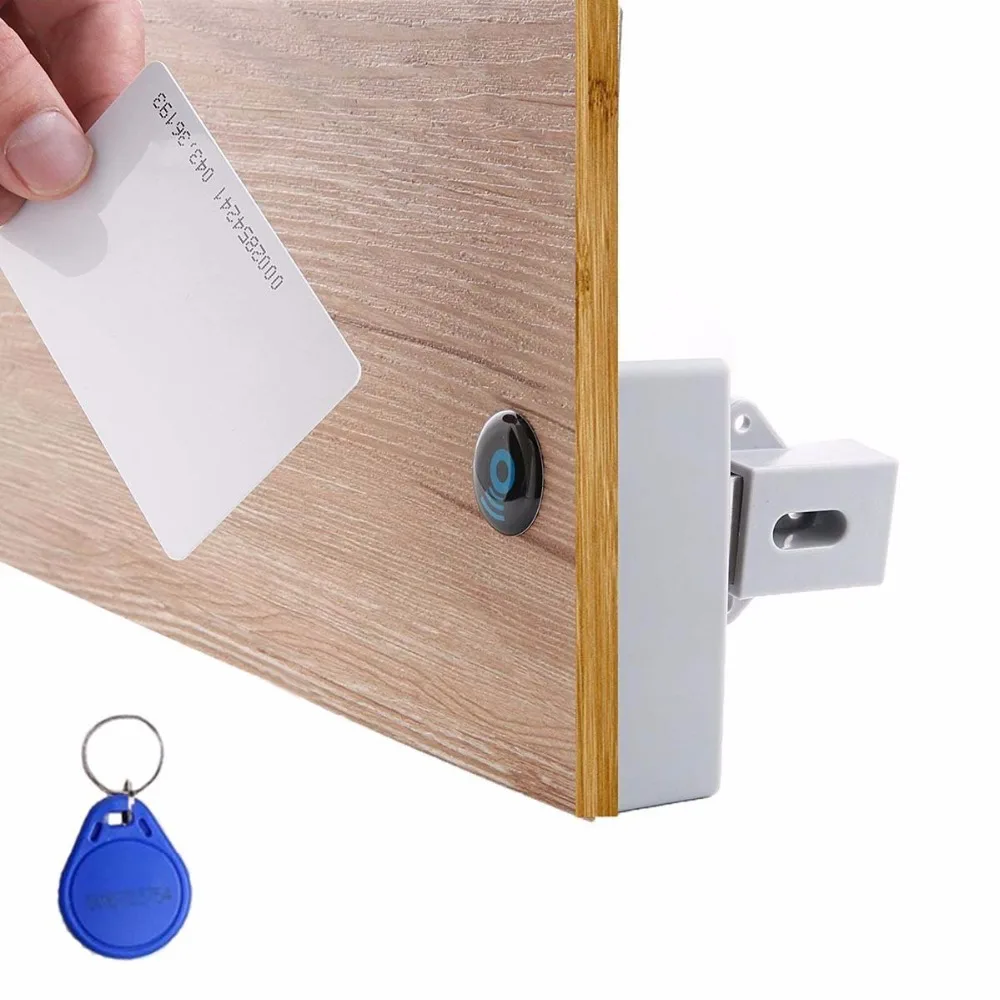 IC Card Sensor Digital RFID Drawer Card Lock DIY Electronic Invisible Hidden RFID Cabinet Lock 133