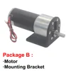 Permanent Magnet 12V 24V DC Gear Motor High Torque Electric Low RPM 4 To 1270RPM In DC Motor Adjustable Speed Reversed ► Photo 3/6