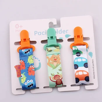 

3pcs Pacifier Clips for Babies Newborn Soother Clip Chain Personalised Infant Present Gifts Personalized Baby Accessories