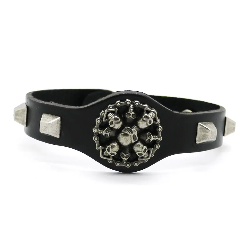 

2017 High Quality Men's Bracelet Retro Leather Bracelet for Men and Women