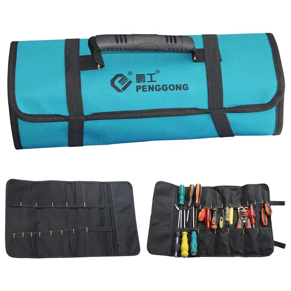 

New Folding Waterproof Carrying Handle Roll Tool Bag Storage Toolkit Pouch