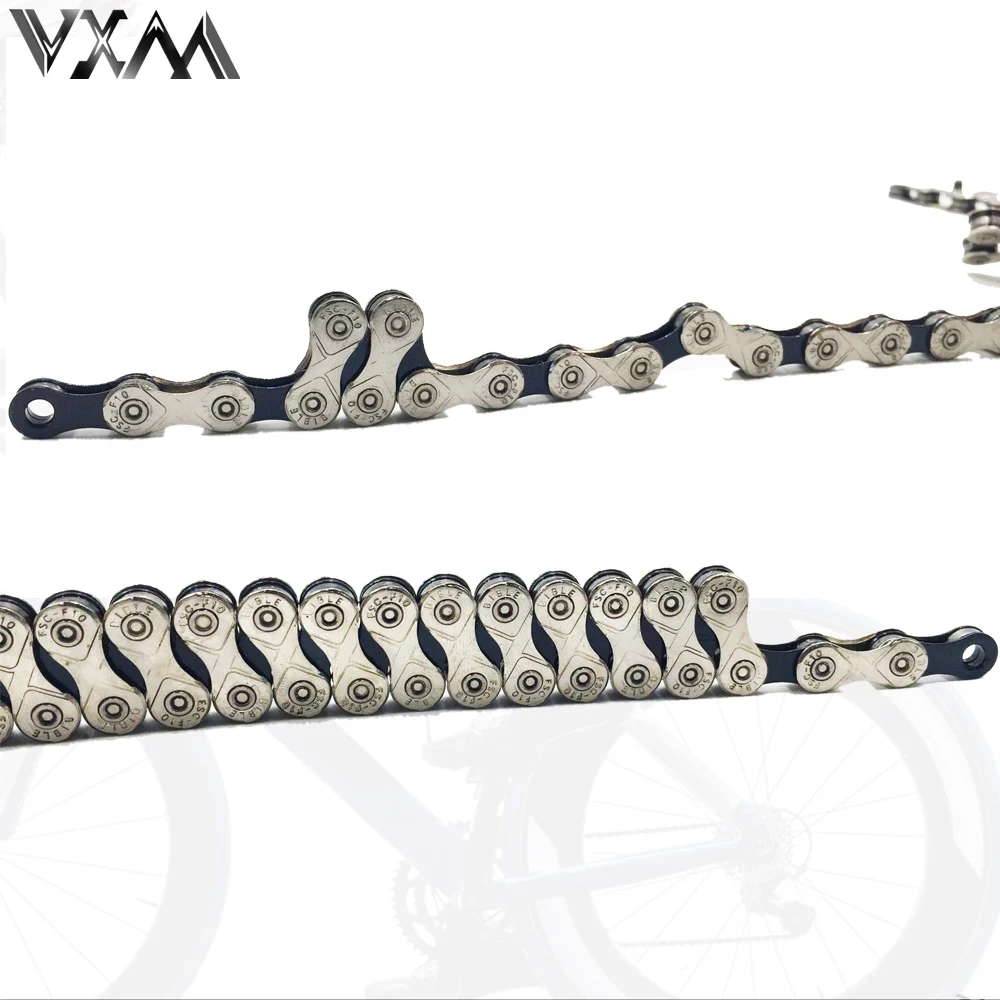 Vxm x10sl 10 سرعة دراجة mtb الطريق دراجة x10 الفولاذ المقاوم للصدأ سلسلة الدراجة ل shimano campagnolo و sram أجزاء