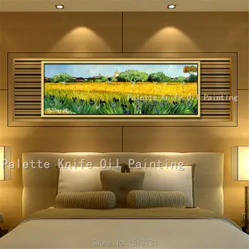 

Van Gogh Hand Painted Canvas Painting wall Art flower pictures for living room home decorative cuadros quadros decoracion