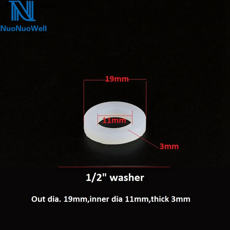10 шт. резиновое уплотнительное кольцо NuoNuoWell 1/2 &quot3/4&quot 1 &quot гелевая прокладка из