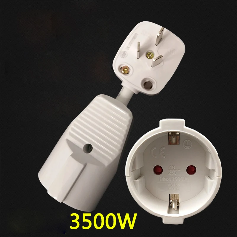 2pcs EU Power Electrical Sockets Plug Adapter For German Standard