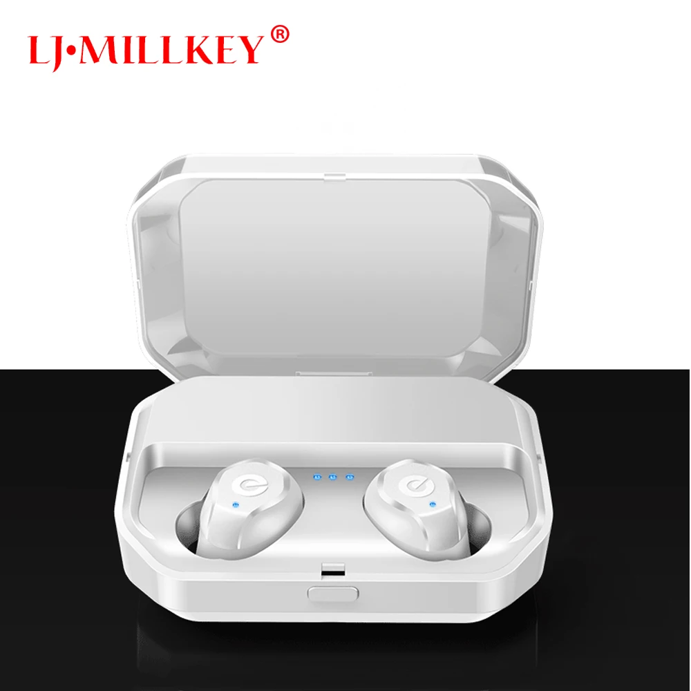 

Bluetooth 5.0 Waterproof Touch True Sport Wireless Earbuds TWS Mini Bluetooth Earphone Earpiece with Power Storage Box YZ207