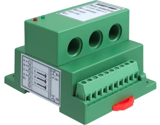 

3-phase 3-wire power transducer(DC +11V~+28V ) Input range: voltage AC: 0-500V; current AC: 0-200A