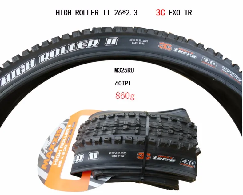 MAXXIS бескамерная готовая 3C TLR 26*2,3 велосипедная шина 26er 27,5*2,3 DH шина для горного велосипеда 26 складных шин вниз холм MINION DHF DHR