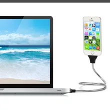 Телефон зарядное устройство автомобиль док-станция гибкий стоячий кабель зарядки+ спиральный держатель в одном для iphone 8 7 6 S Plus 5s для samsung htc andriod