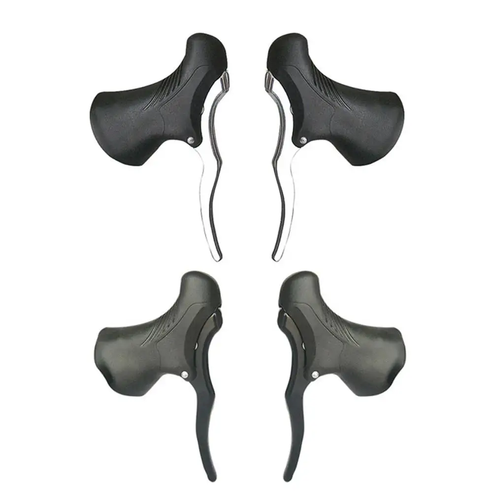 

1 Pair Aluminum Alloy Bicycle Handlebar MTB Fixed Gear Road Cycling Brake Lever Handlebar