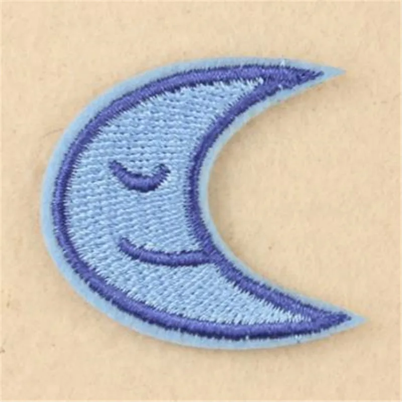 

Clothing diy embroidery badge iron on patch deal with it moon baby patches for clothe badge cute stickers fabric free shipping