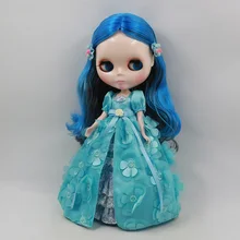 Кукла Blyth Обнаженная для серий No.230BL90166208 синий микс черные волосы подходит для DIY сменная игрушка для девочек
