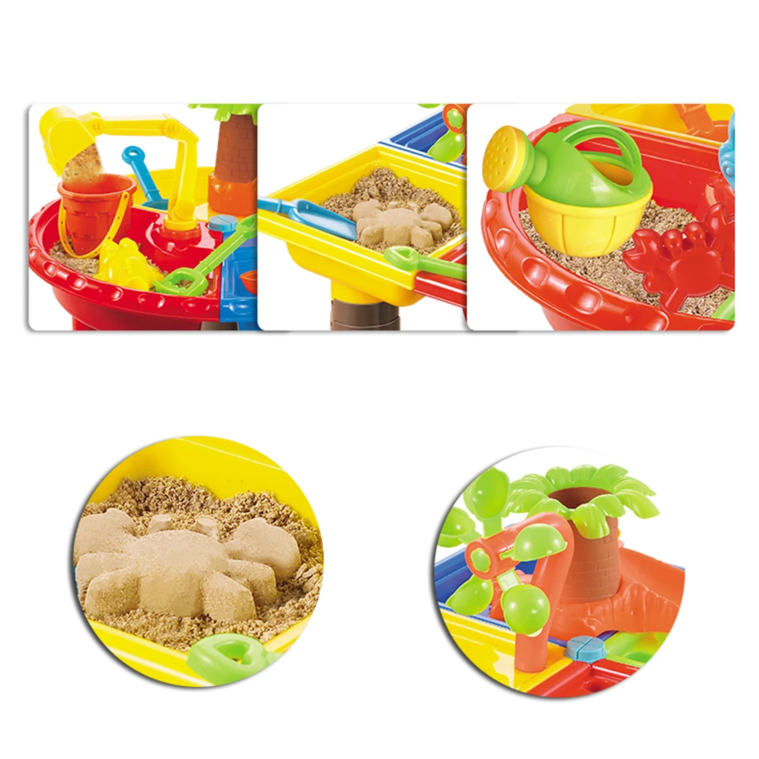  22Pcs Kids Plastic Sand Pit Set Beach Sand Table Water Play Toy Outdoor Beach Sanding Toys For Chil