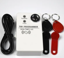 1pcs/lot TM card reader handheld duplicator DS1990 TM1990 RW1990 and 125khz rfid copier+ 2pcs RW1990+2pcs 125kz EM4305 Keyfobs