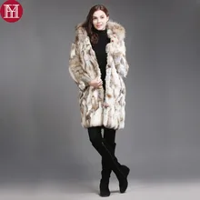 Женское зимнее пальто из кроличьего меха, натуральный мех кролика, куртка с воротником из натурального меха енота, натуральный мех кролика, пальто с капюшоном