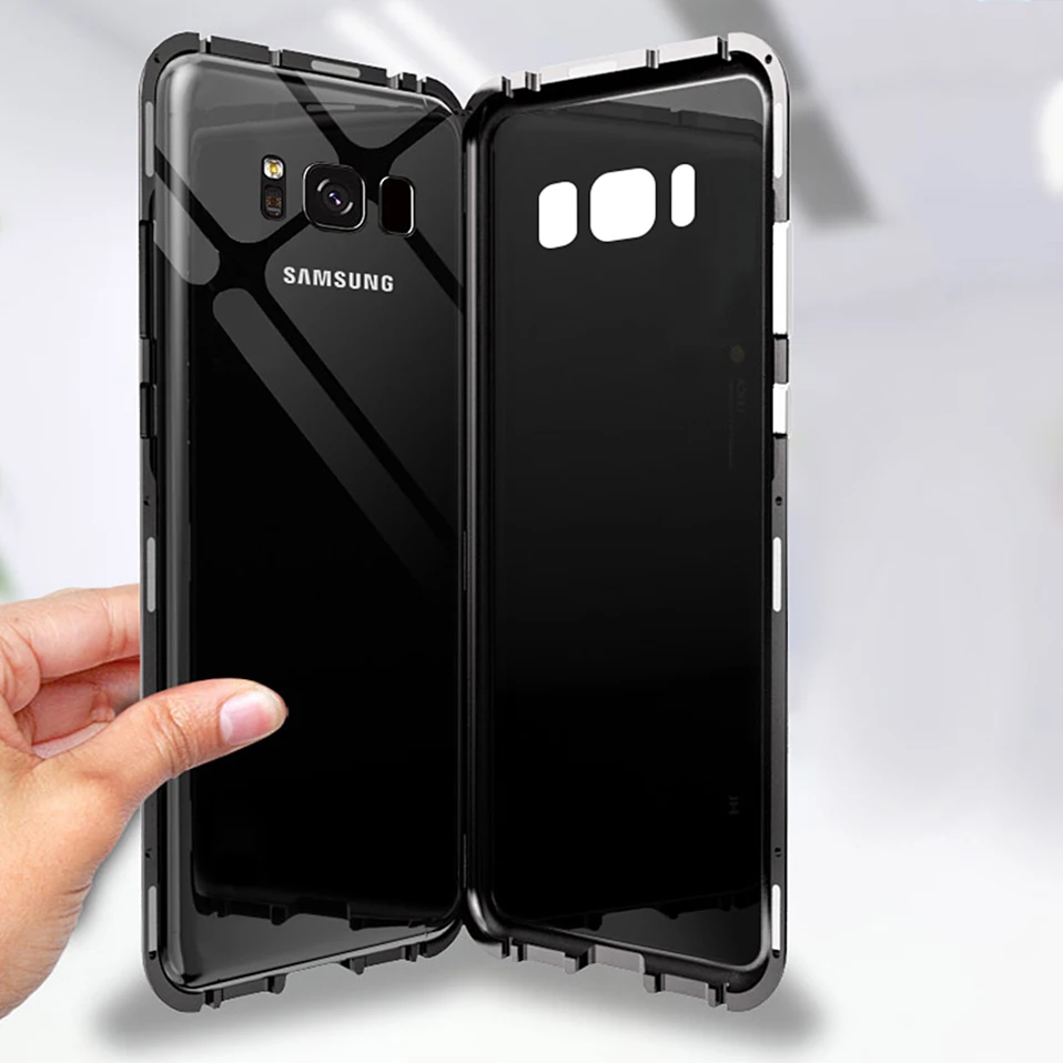 magnetic adsorption phone case for samsung galaxy s8 s9 plus note 8 9 (2)