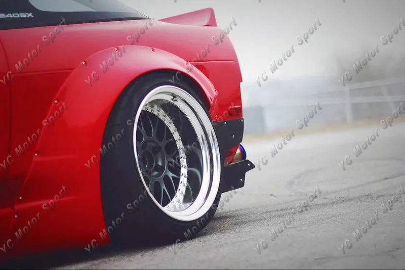 1989-1994 Nissan 180SX RPS13 Rocket Bunny Wide Body Style Body Kit FRP (33)