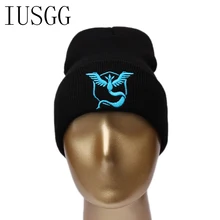 Pokemon ir Hip Hop Sombrero Del Invierno Del Sombrero de la Gorrita Tejida Gorro Gorros Gorros De Lana Gorras Chapeu Capó Caliente Cap Cappelli Capó Masculino