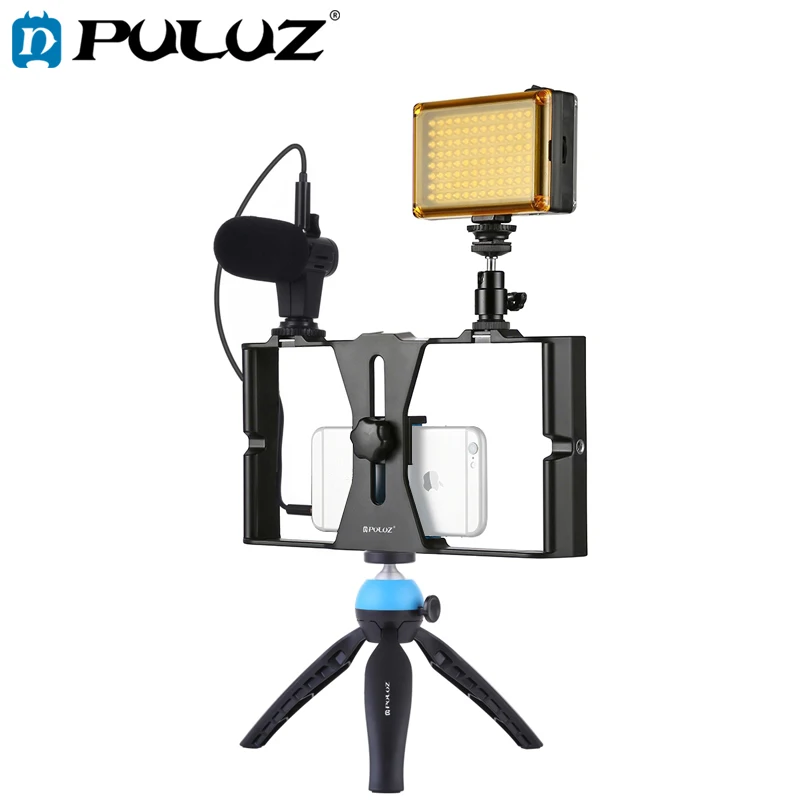 

PULUZ Smartphone Video Rig Filmmaking Recording Handle Stabilizer Bracket For iPhone/Smartphone