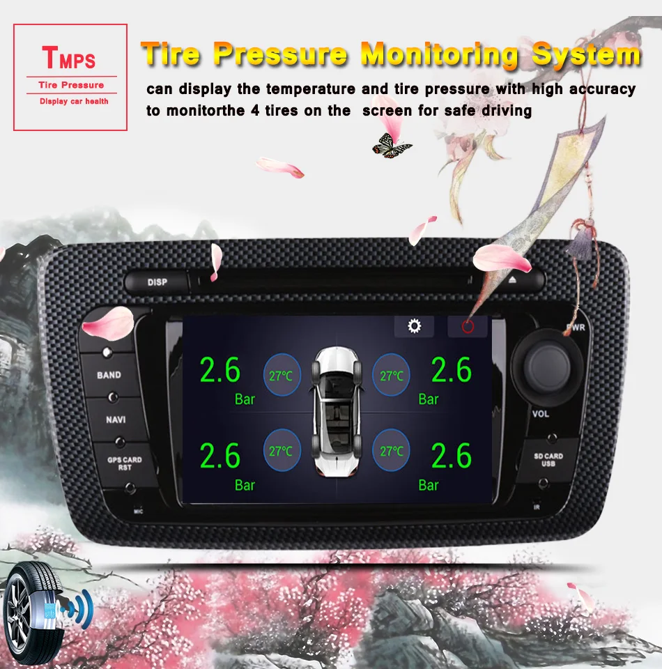 Sale Octa Core 4GB RAM 1024*600 Android 9.0 Car DVD Player GPS for Seat Ibiza 2009 - 2013 with WiFi Bluetooth Radio GPS Tape Recorder 14