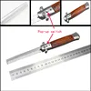 Pro Automatic Foldable Knife Comb Hair Trimmer butterfly Mens Pocket Comb stainless steel spring jump Brush Salon Beauty Tool ► Photo 3/5