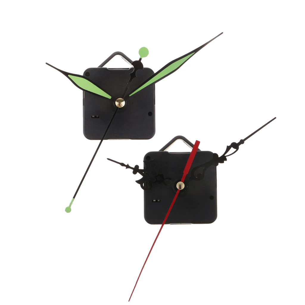 4 Sets 2 Colors Quartz Wall Color Part Diy Wall Clock Movement Mechanism Battery Operated Repair Kit Tool