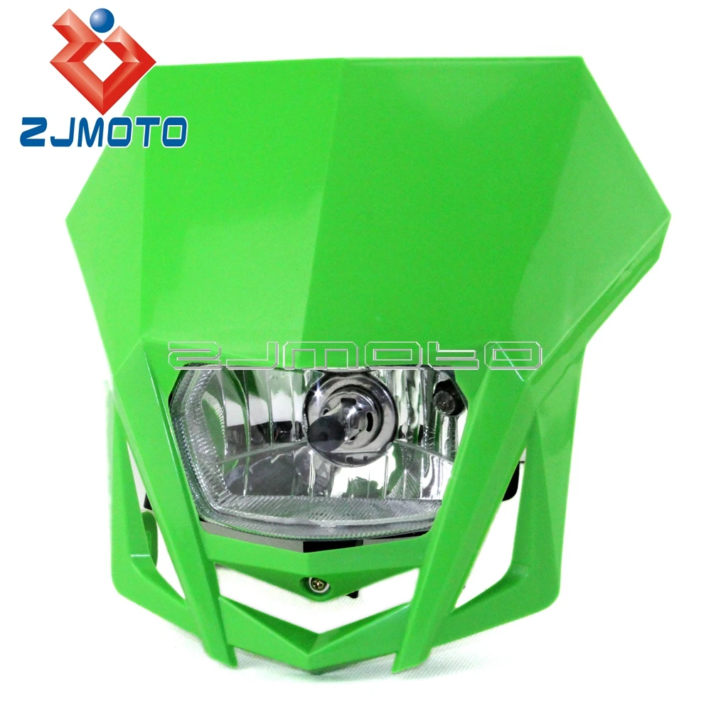 

Universal Motorcycle Headlight Fairing Dirt Bike Headlight Motocross Head Lamp For Kawasaki KX KLX KLR 150 250 450
