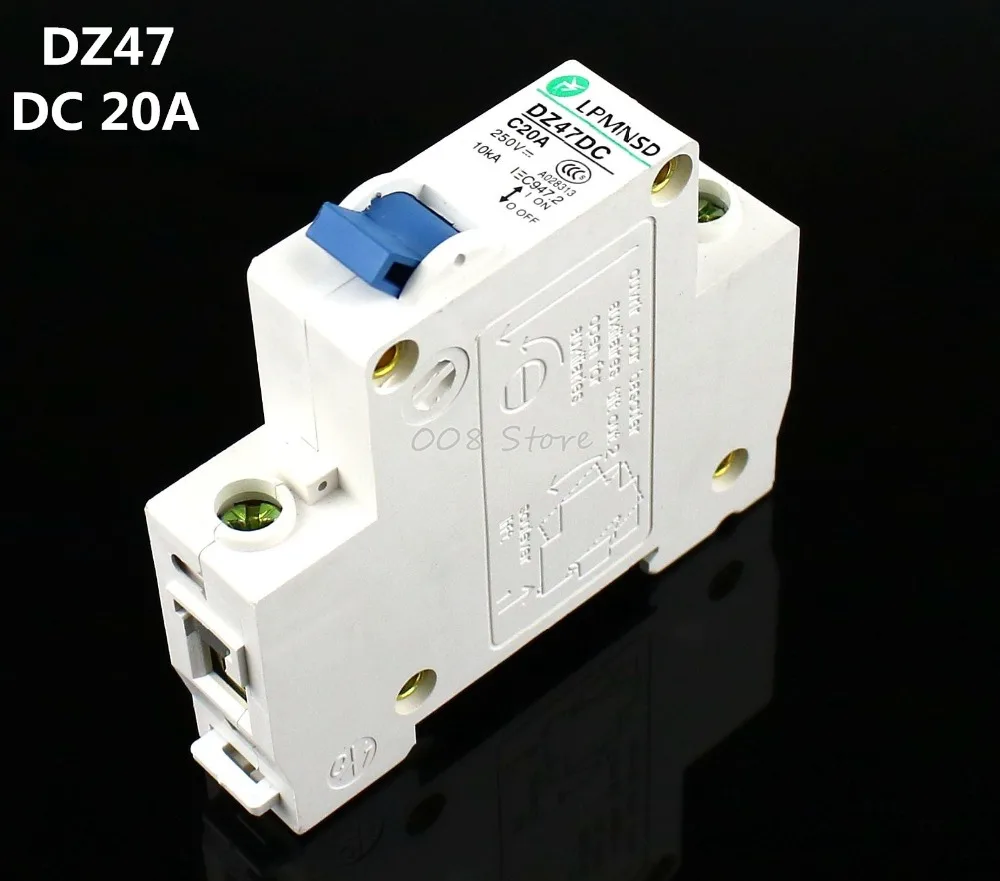 DZ47 DC 1P 20 A 250V Solar energy Air breaker MCB Electric swich Antiflame | Обустройство дома