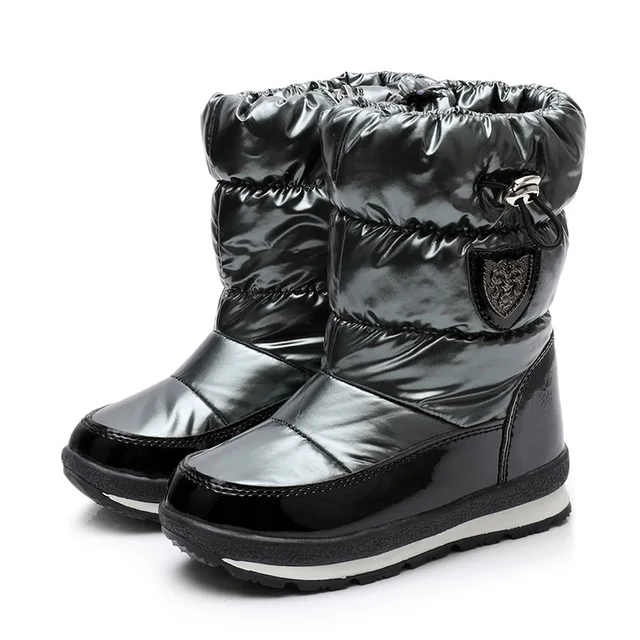 

Winter Snow Boots For Girls Fashion Warm Waterproof Non-slip Boot Children Winter Shoes Boys Snow Boots Kids Winter Shoes 2018