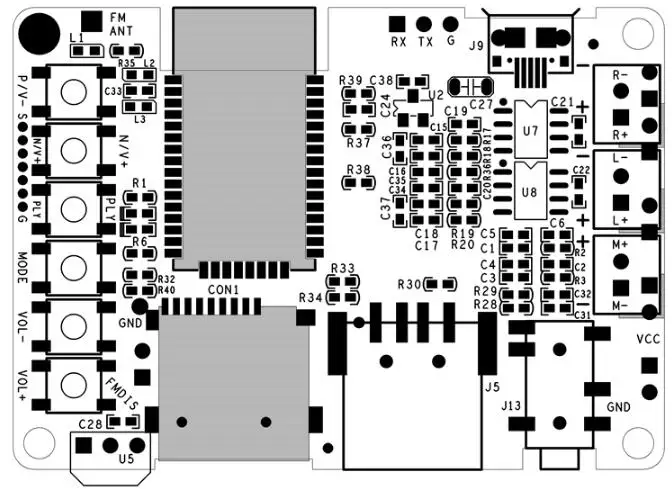 BK3266 Bluetooth усилитель мощности V4.2 стерео BK3266 модуль на изменение имени пароль U диск TF карта кнопка переключатель машина