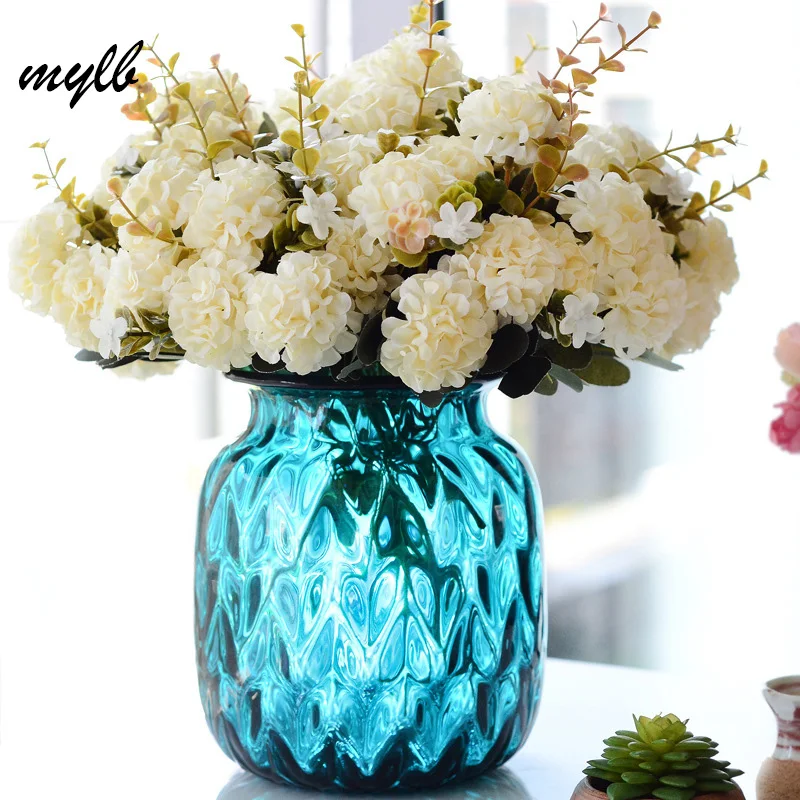 

mylb Fake Silk Flower Artificial chrysanthemum Wedding Bridal Home Floral Decor Flower Arrangement DIY