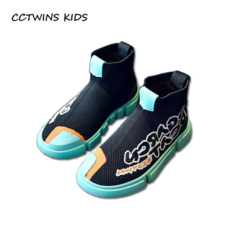 

CCTWINS KIDS 2018 Autumn Baby Girl Brand High Top Sneaker Children Breathable Trainer Boy Fashion Casual Sport Shoe FH2242