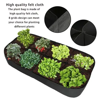 

8 Grids Seeding Tray Plastic Nursery Tray Maceteros Bonsai Flower Pots Green Succulent Plants Pot Seed Grow Box